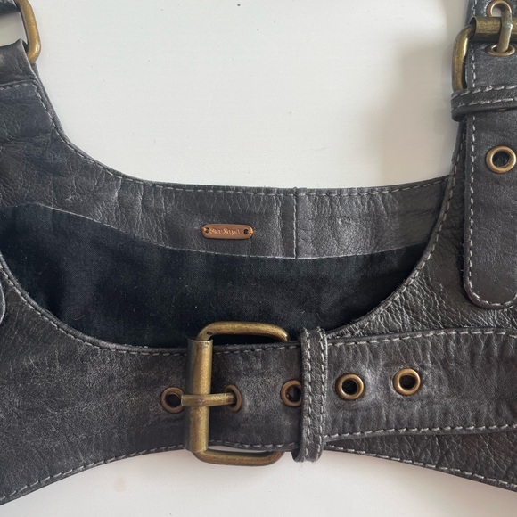 Free People Rebel Leather Harness top - Picture 4 of 9